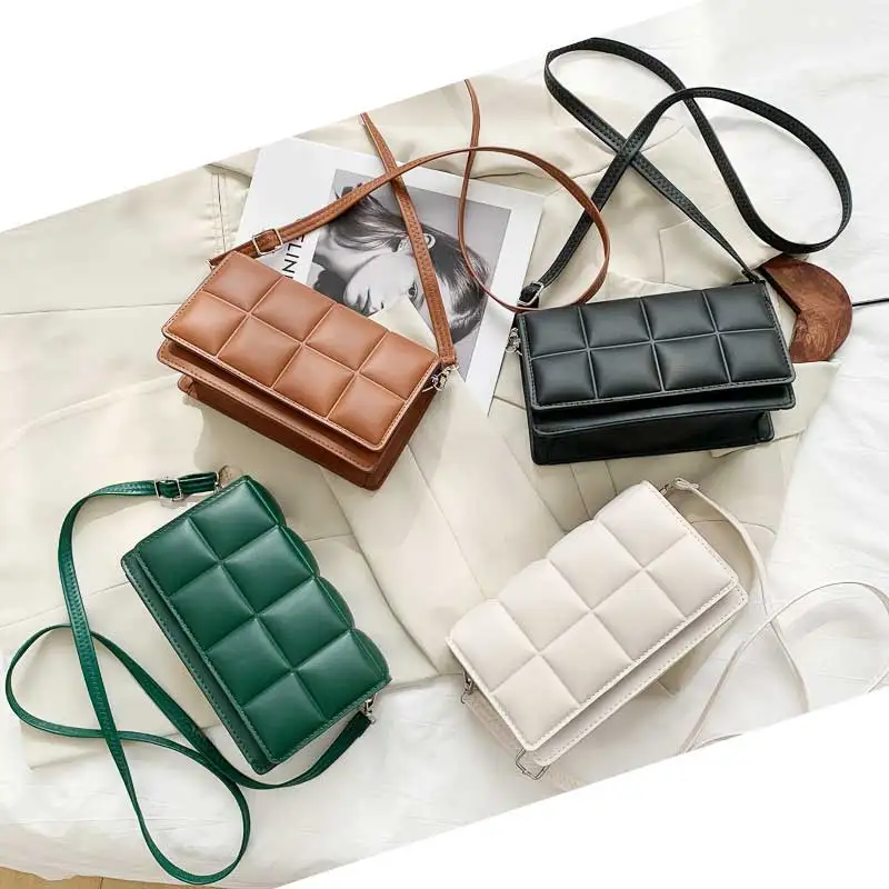 Amazon Wholesale Colorful Leather Women Brand Designer Classic Tote Clutch Purse Shoulder Crossbody Hand Bag Handbag