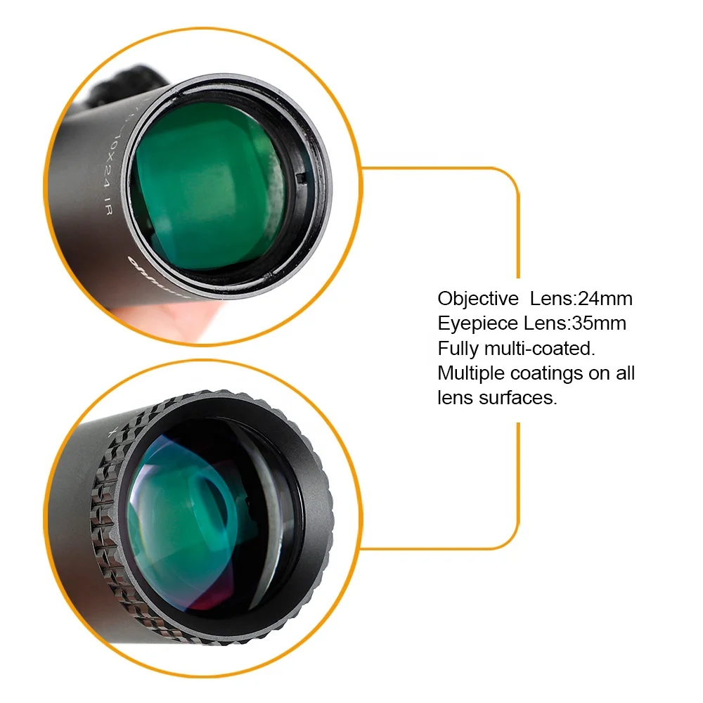  Ohhunt LR WA 1 75-10X24 ИК охотничий оптический прицел стеклянный вытравленный сетчатый преобразователь с замком сброс Тактический противоударный для