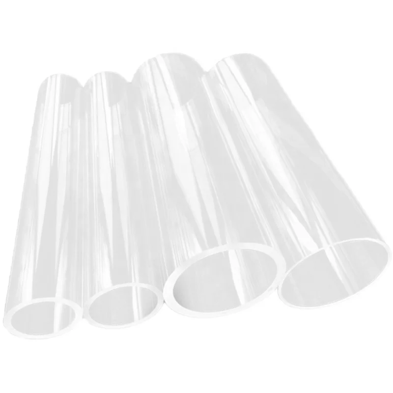 PMMA plexigla plastic acrylic tube 1mm 2mm 2.5mm 3mm 5mm 10mm 15mm 20mm thick for signs/display