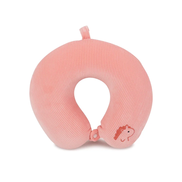 Customized high quality  plush memory foam neck pillow cushion