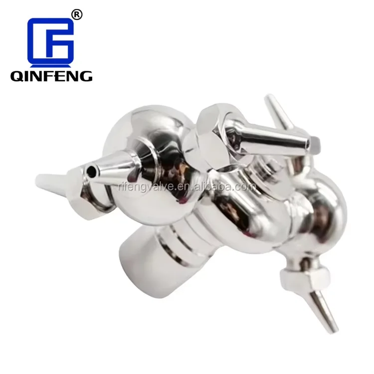 Qinfeng Sanitary 360 Degree Rotary Spray Ball Tank Cleaning Nozzle Stainless Steel Bolted Pin Cleaning Ball
