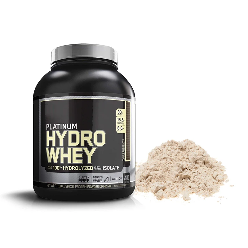 Private Label Platinum whey Protein Powder 100% Hydrolyzed Bulk Whey Protein Isolate Powder Turbo Chocolate Flavor