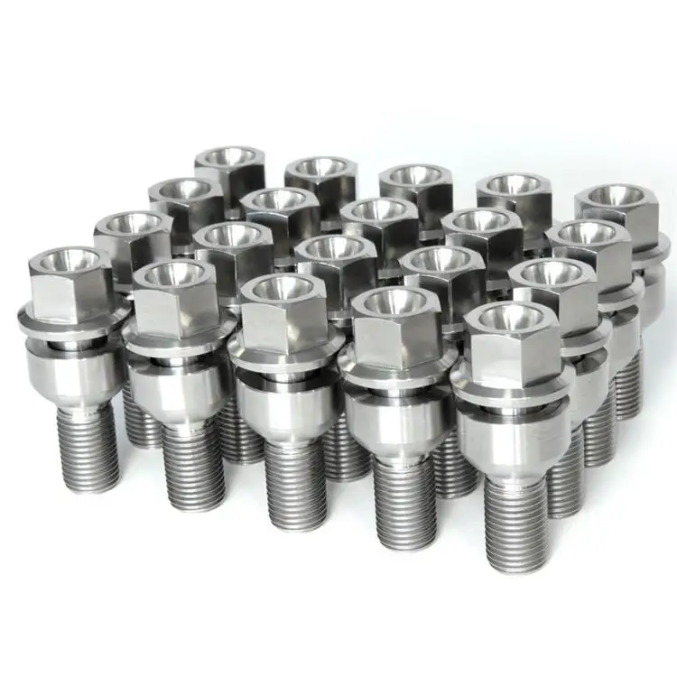 Титановый болт с наконечником для колес M14X1.5 gr5