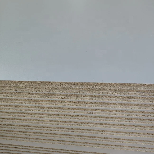 High Quality 18mm  white melamine  Particle Board flakeboard chipboard for furniture cabinet
