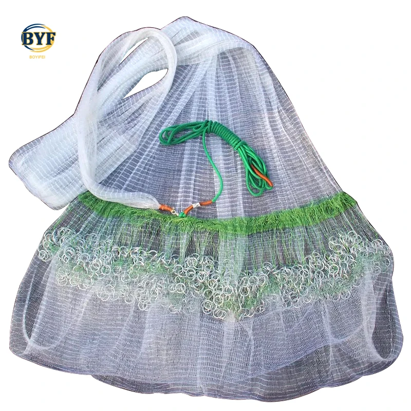Wholesale High Quality korea style cast net fishing throw chain cast net Korean hand cast net