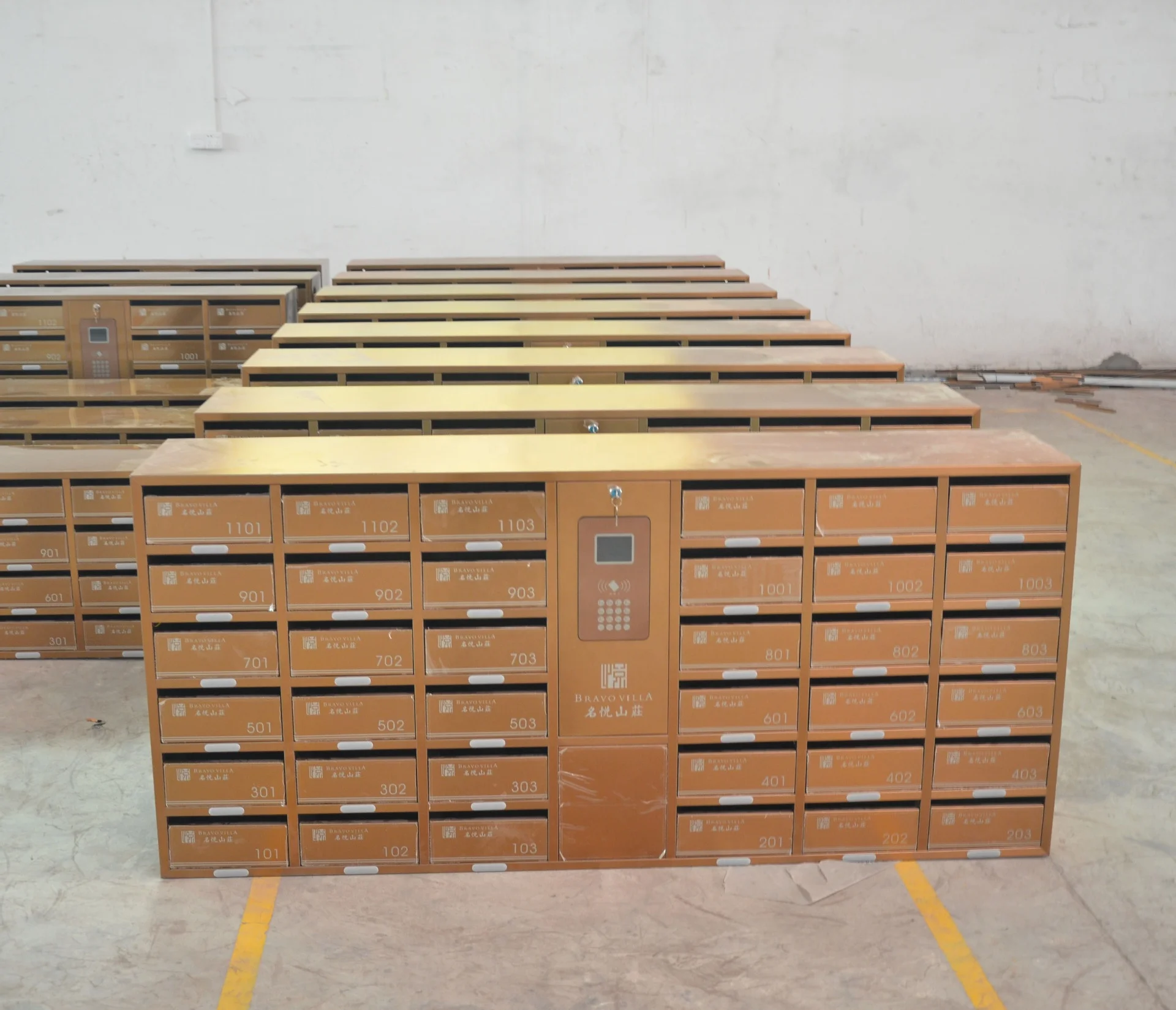 New Arrival Red Tinplate Mini Fingerprint Mailbox Cylinder