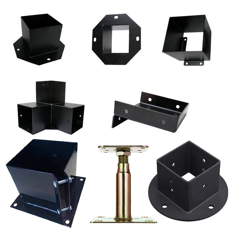 Pergola Brackets Kit 3-Way Pergola Brackets 4-Way Right Angle Corner Bracket Wood-works Post Base Kit