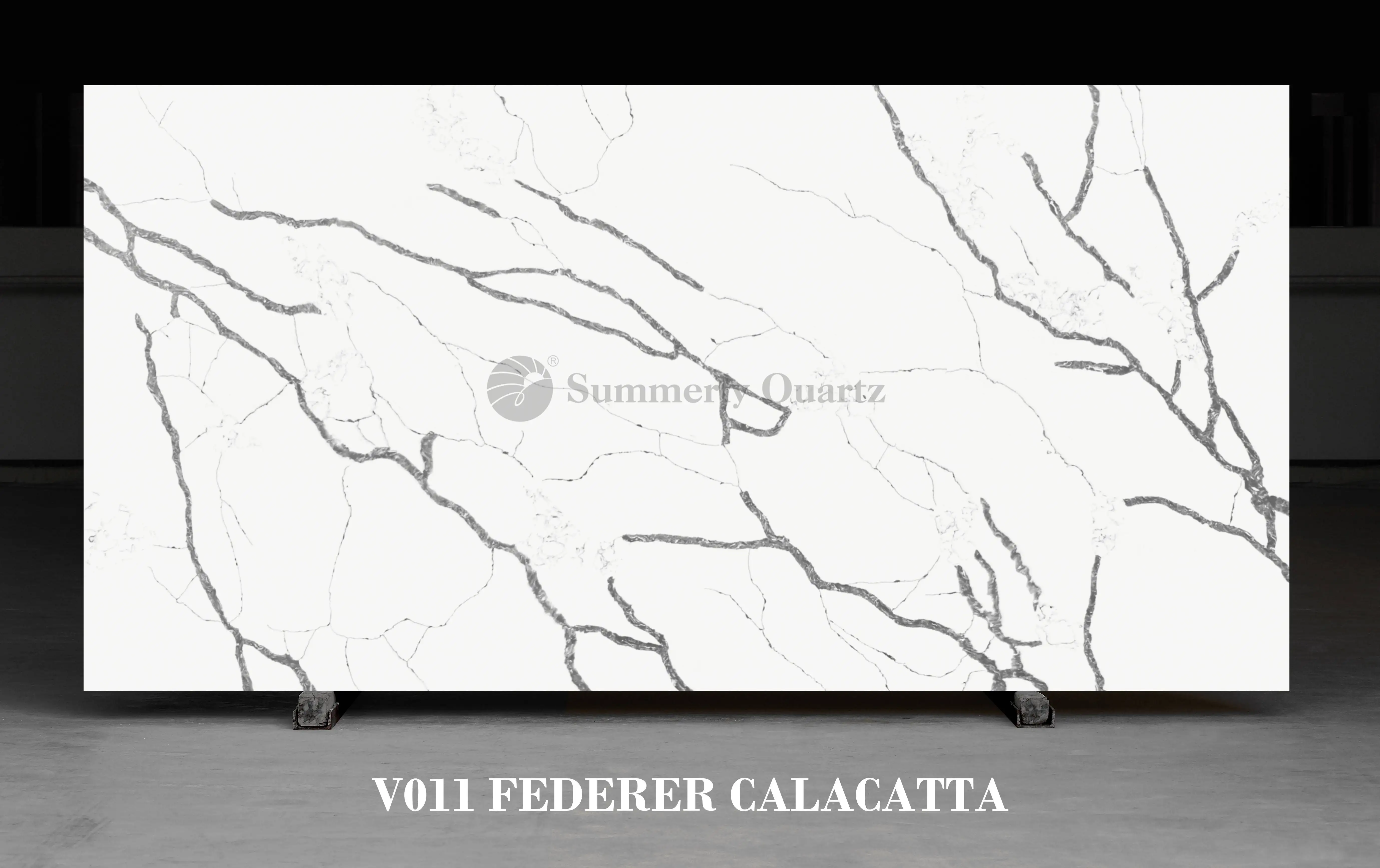 white calacatta quartz  natural culture stone for exterior wall cladding and vanity top