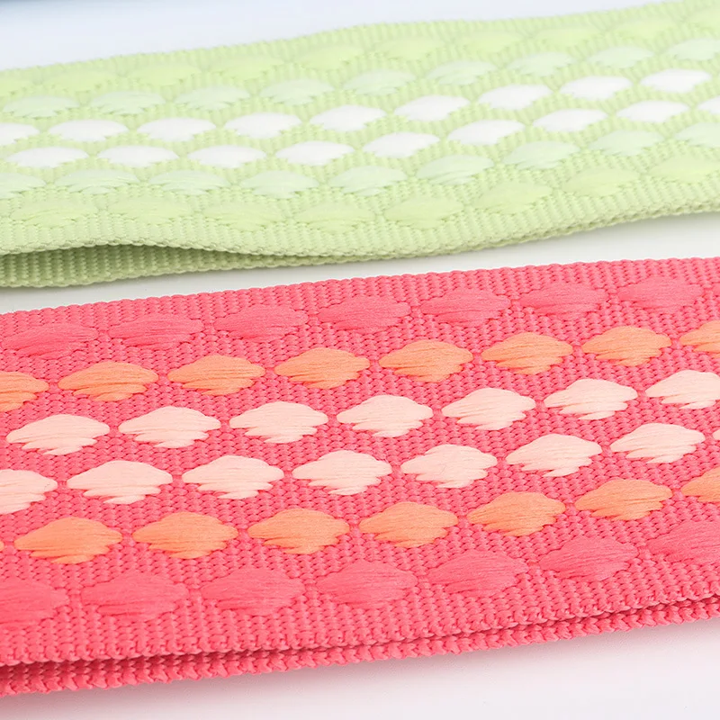 REWIN Fancy 5cm Wide Gradient Color Bag Accessories Shoulder Replacement Strap for Handbags