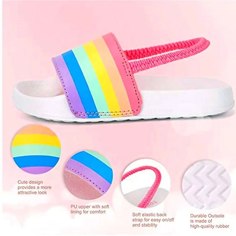 pink panther cute cartoon slippers toddler kids sneaker slippers bale private label strap up children slippers for big boys