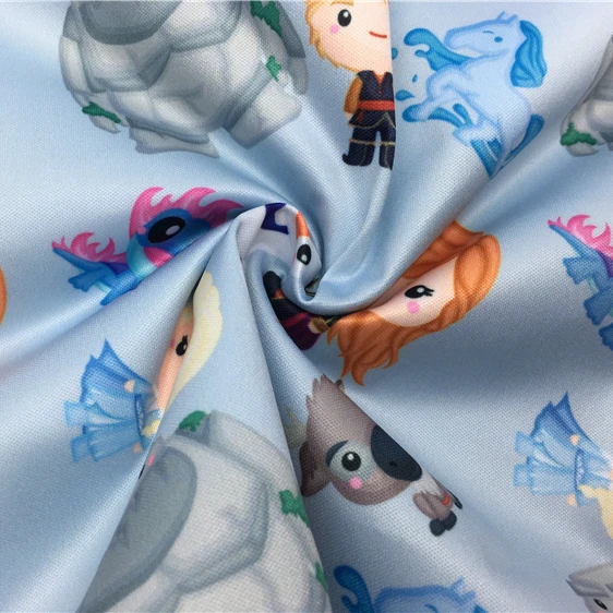 Новое поступление, прозрачная ткань с мультяшным рисунком и покрытием из ТПУ, водонепроницаемая ткань с принтом на заказ для одежды