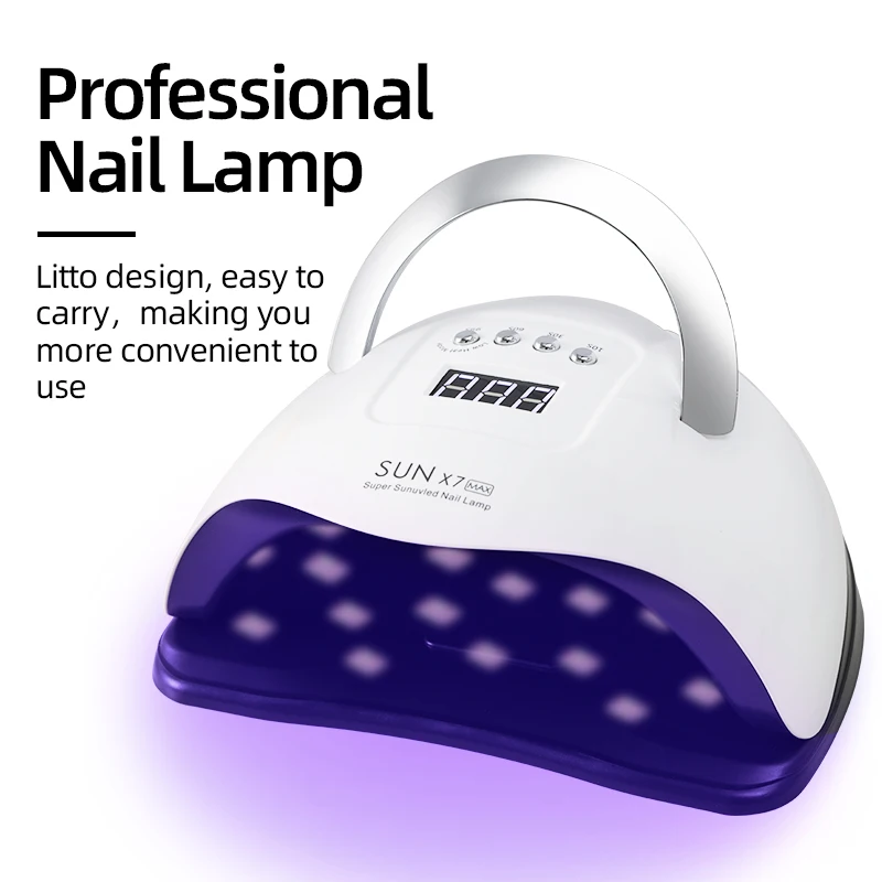 oxxi Hot Selling 180w SUN X7 MAX Double Hands UV Nail Dryer Lamp Gel LED Lamps
