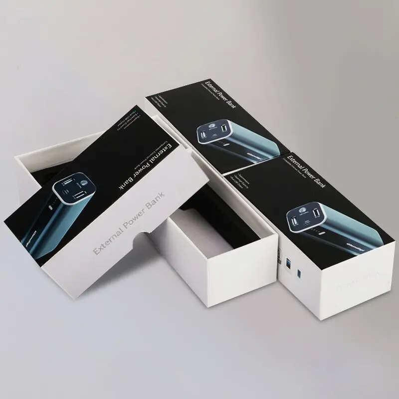 Popular Power Bank Packing Digital Product Packaging Box Folding Type Gift Packaging Box