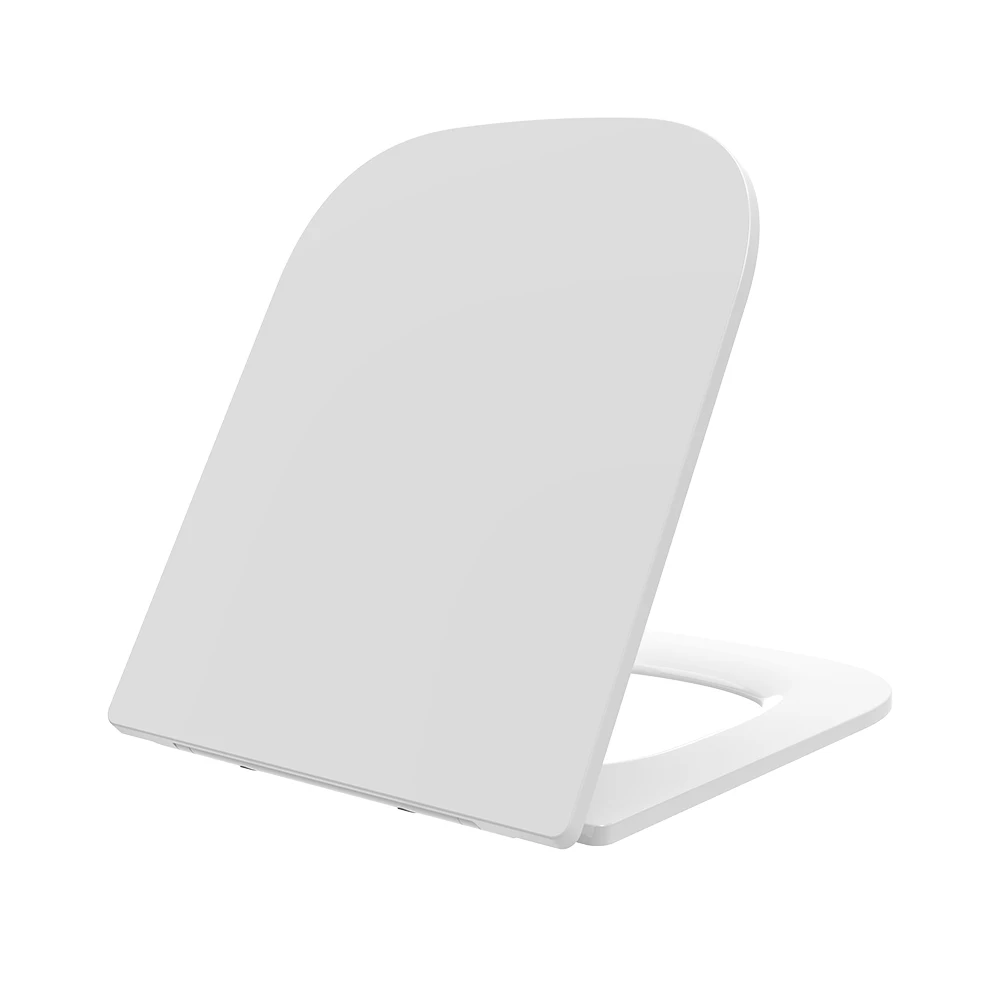 Ultra slim Soft Close Seats Sanitary Toilet Seat Cover in square shape