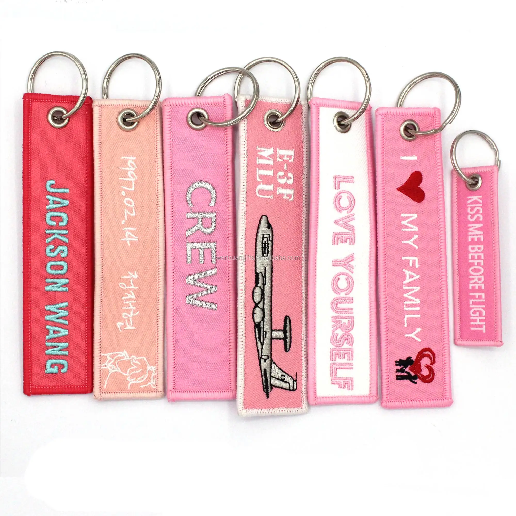 Factory price customized logo keychain fine keychain accessories letter keychain for souvenir gift