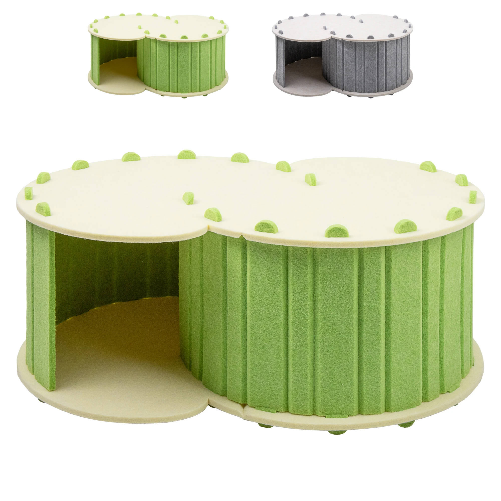 Small Luxury Cat Scratcher House with Ball Toys Cute Indoor Pet Bed Nest Waterproof and Breathable Box Packed