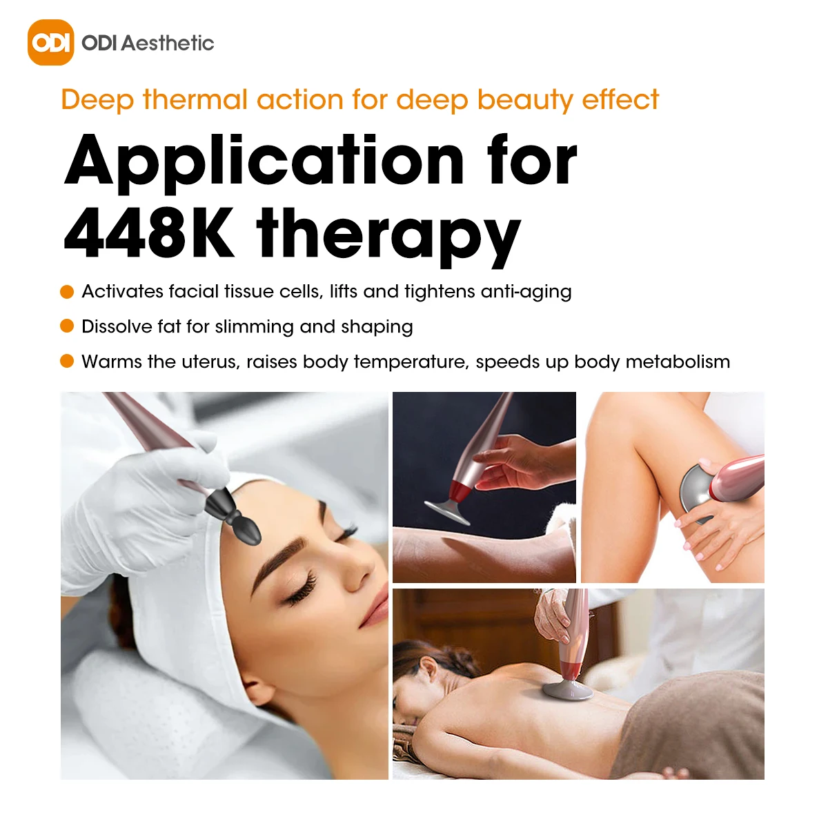 Hot Selling !! 448Khz Deep Beauty Spa Machine Body Shaping Face Lifting Machine Cet Ret Radiofrecuency Rf Equipment