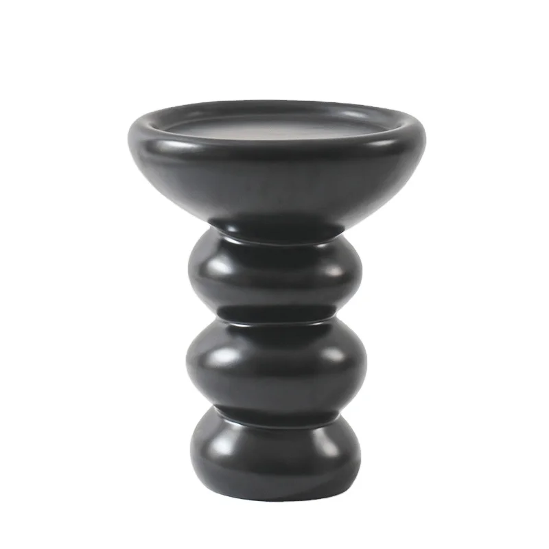 Design sense cream style edge table Creative and minimalist small round table Bedside sofa mini coffee table