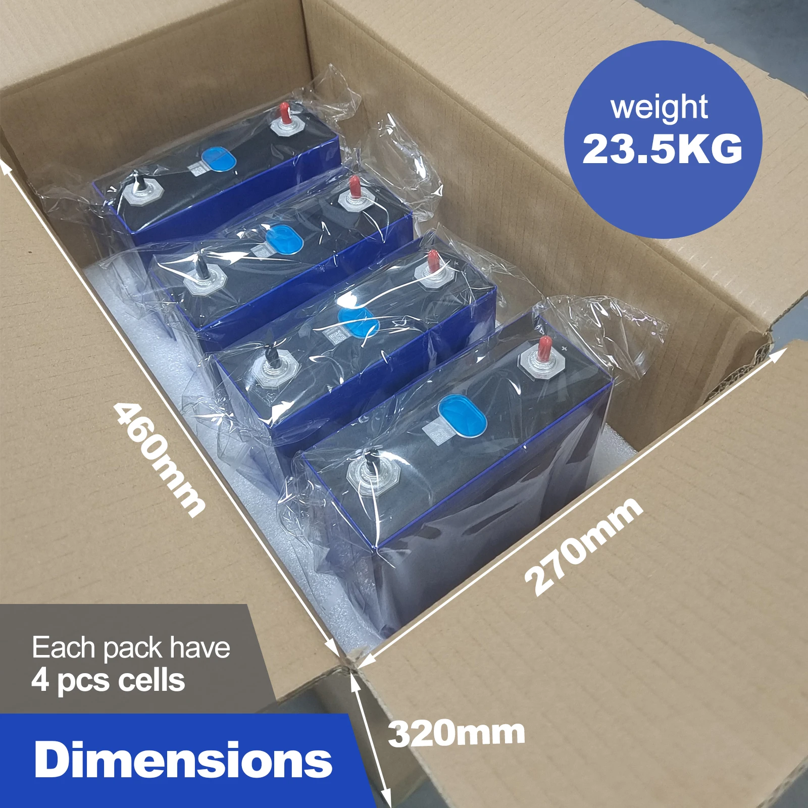 HSEV 300Ah lifepo4 cell 3.2v 280ah lifepo4 battery prismatic lifepo4 battery for solar storage system DIY 48V 51.2V 52V Battery