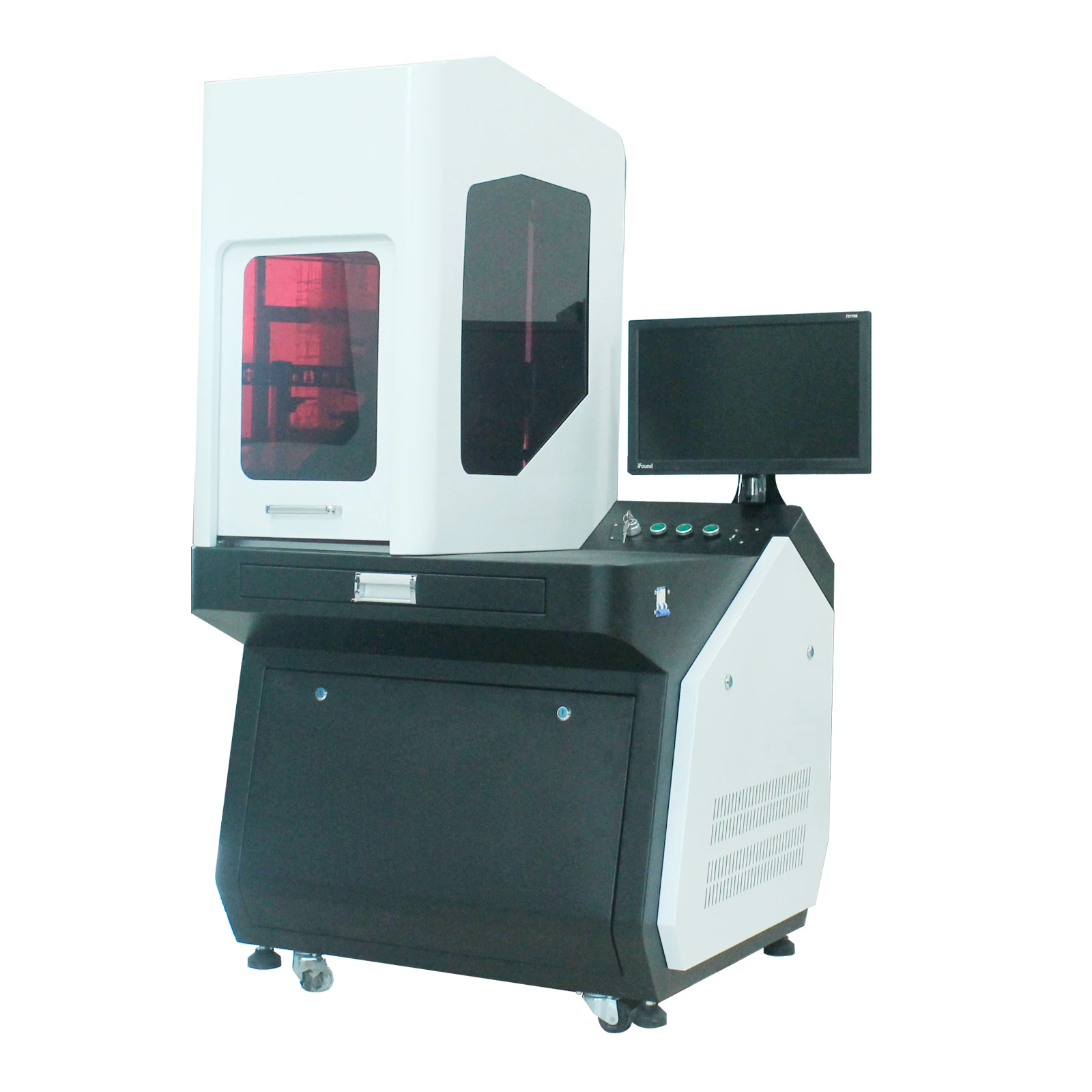2023 New Laser marking machine 20w 30w 50w  semi-enclosed fiber laser marking engraver equipment laser marking machine