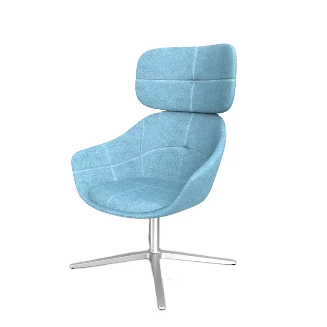 
 Англия дизайн с высокой спинкой алюминиевые ноги отельная софа кресло для отдыха  