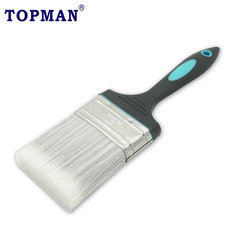 2 inches flat paint brush with soft plastic handle