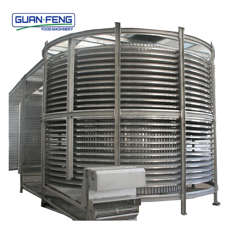 China large tonnage freezer iqf Spiral quick freezing blueberry machine price