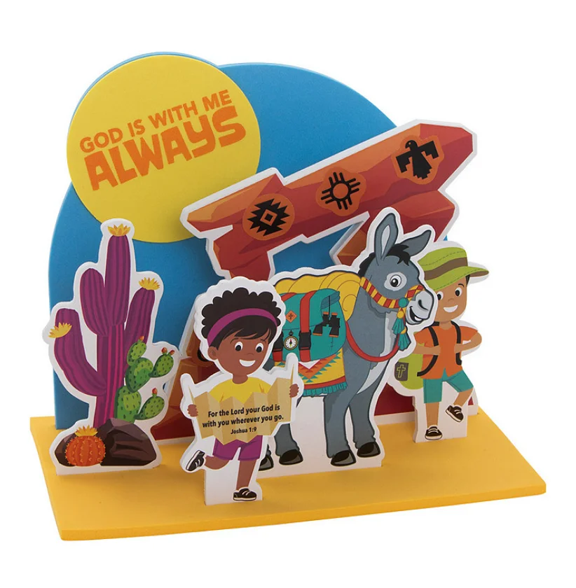 3D God Is With Me Stand-Up Diy Craft Custom EVA DIY factory