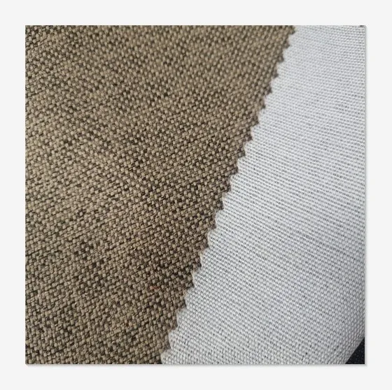 240gsm 145cm Soft Comfortable Hemp Fabric with T/C Bonding for Sofa