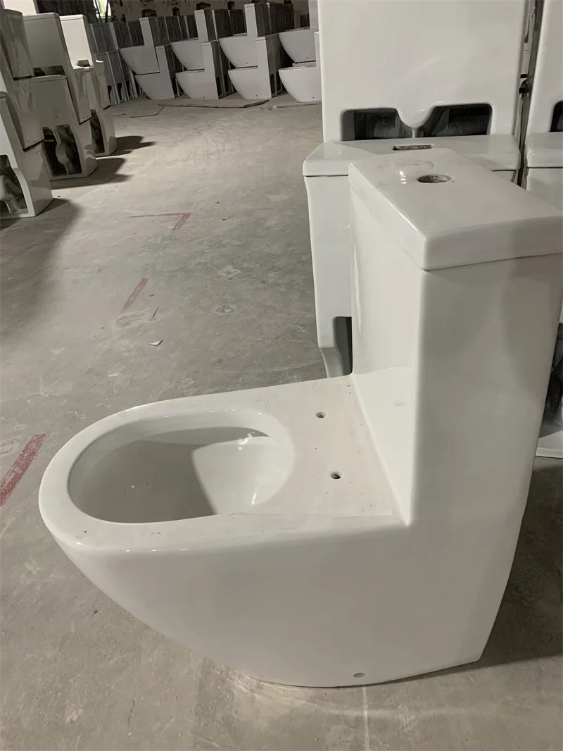 Dual Flush One-Piece Elongated Toilet Black Floor Mounted Ceramic Wc Toilet Bowl
