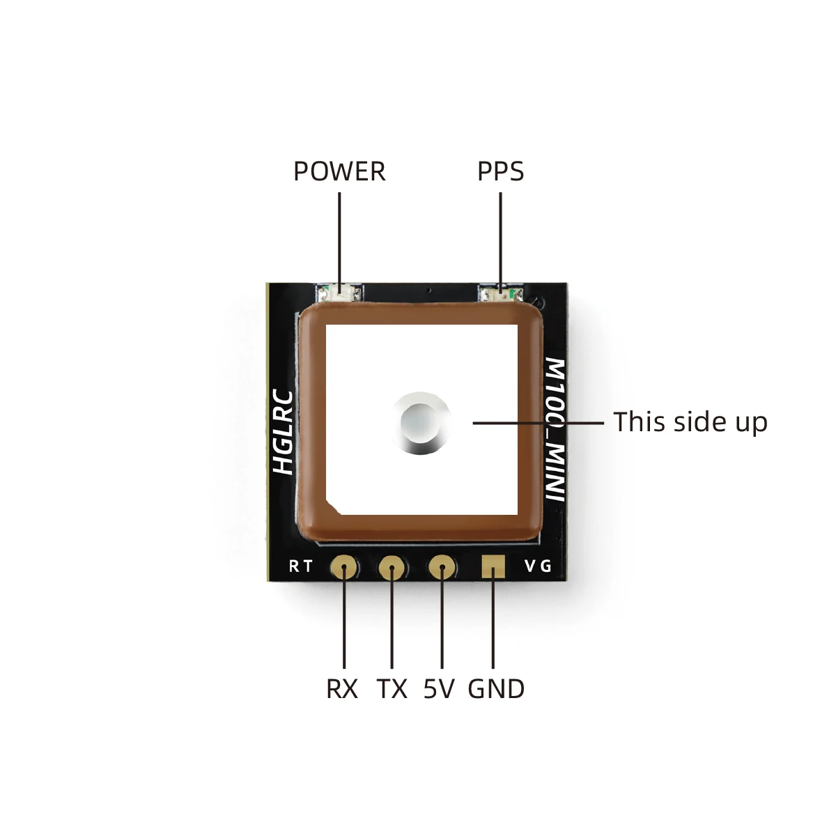 HGLRC M100 MINI M10 GPS Module Built-in Ceramic Antenna for RC Airplane FPV Freestyle Long Range Drones DIY Parts