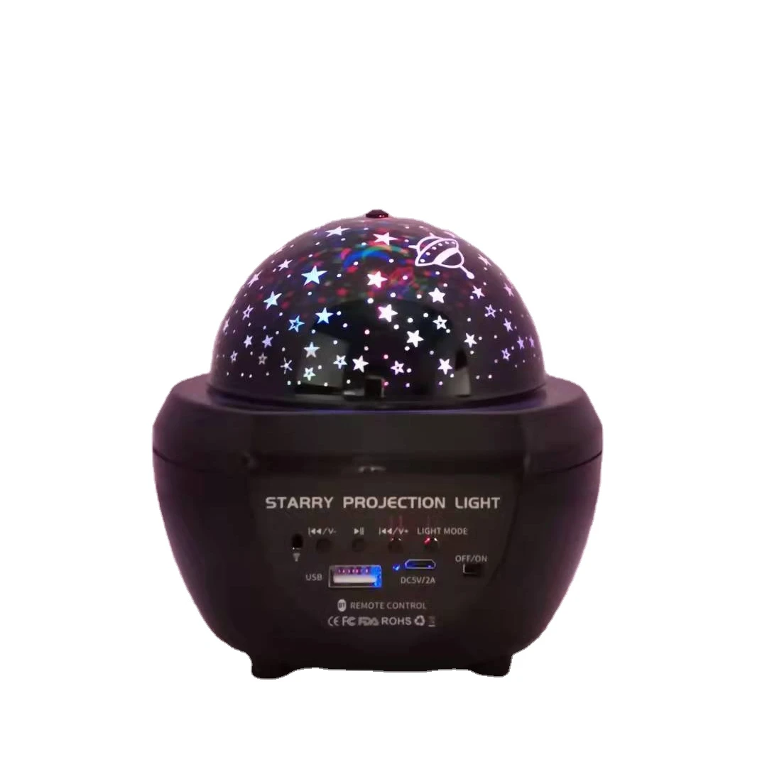 Rotation Star Projector Night Lights Rotating Star Moon Projection Lamp For Room MUSIC lights