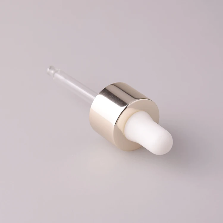 Customized color aluminum closure Glass dropper cap with pipette 18mm 20mm
