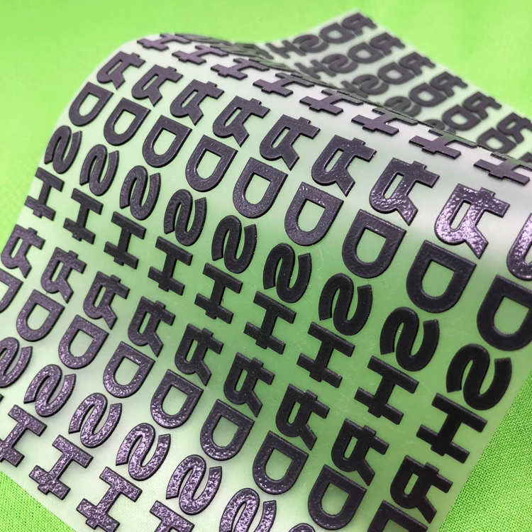 Custom T Shirt Iron On Name Label Tag Heat Press Embossed Logo 3d Silicone Heat Transfer Label