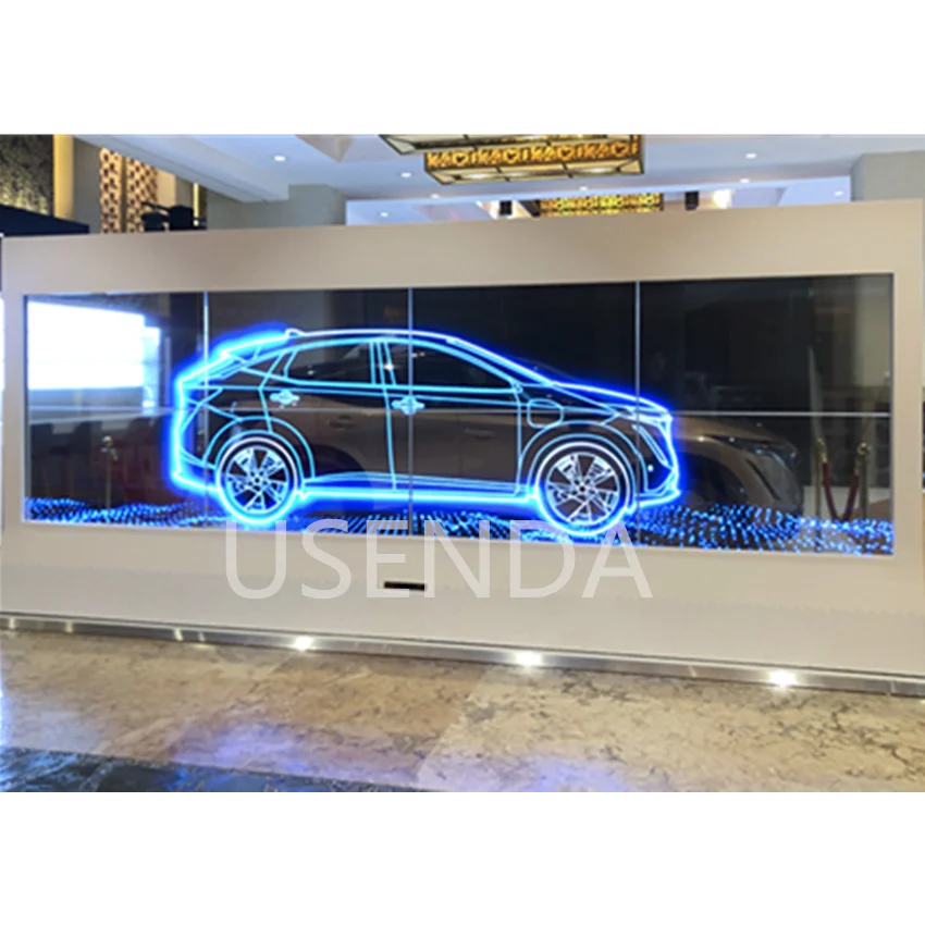 55 дюймов сенсорный интерактивный Android рекламный экран Smart Digital Signage прозрачный дисплей oled