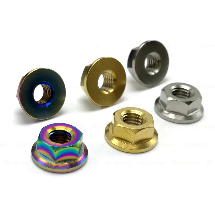 Шестигранная титановая Фланцевая гайка M8 к M30 torx для BMX велосипеда мотоцикла мочевины