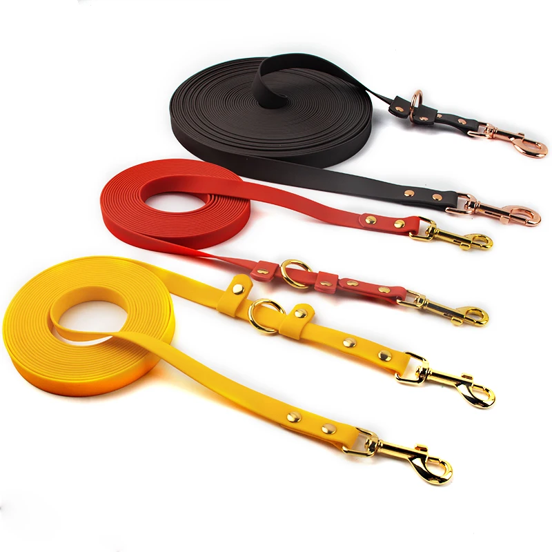 Custom Colors Waterproof Hand Free PVC Dog Training Leash, 3m 5m 10m Long Pet Leash for Hiking and Swimming Training
