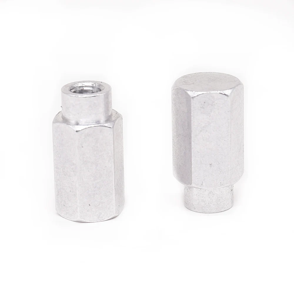 OEM custom service CNC turning part fastener adapter electric nut accessories hexagonal nut with aluminum for machinery