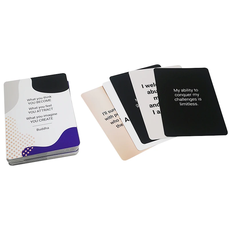 Custom Adult Question Card Game Playing Party Game Cards Printing Services