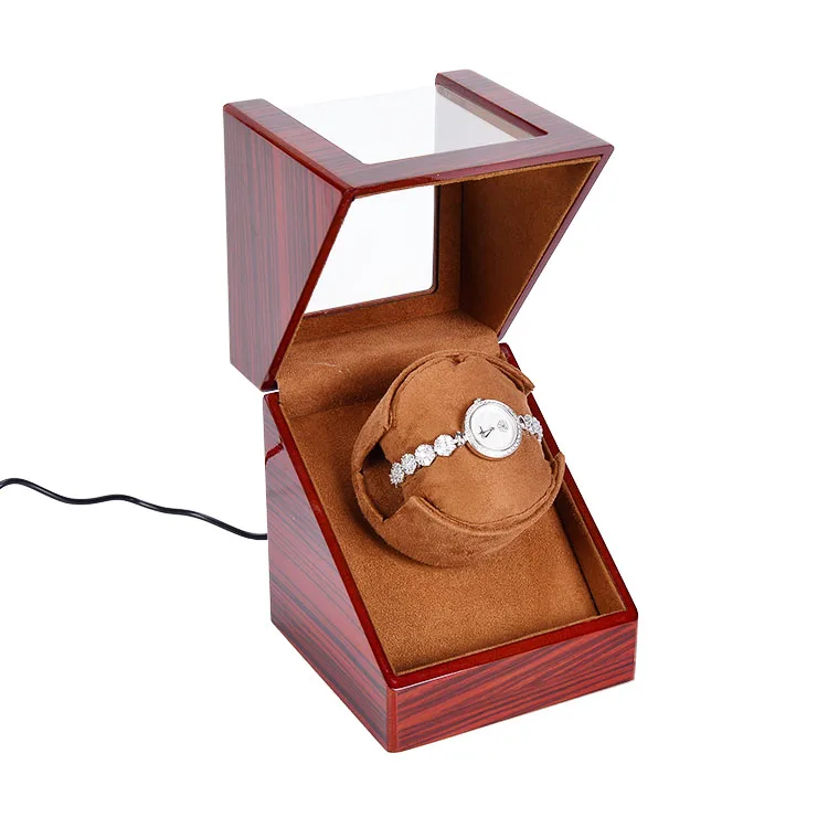 Мода заряд led Подражали микрофибры Автоматическая winder часы коробка