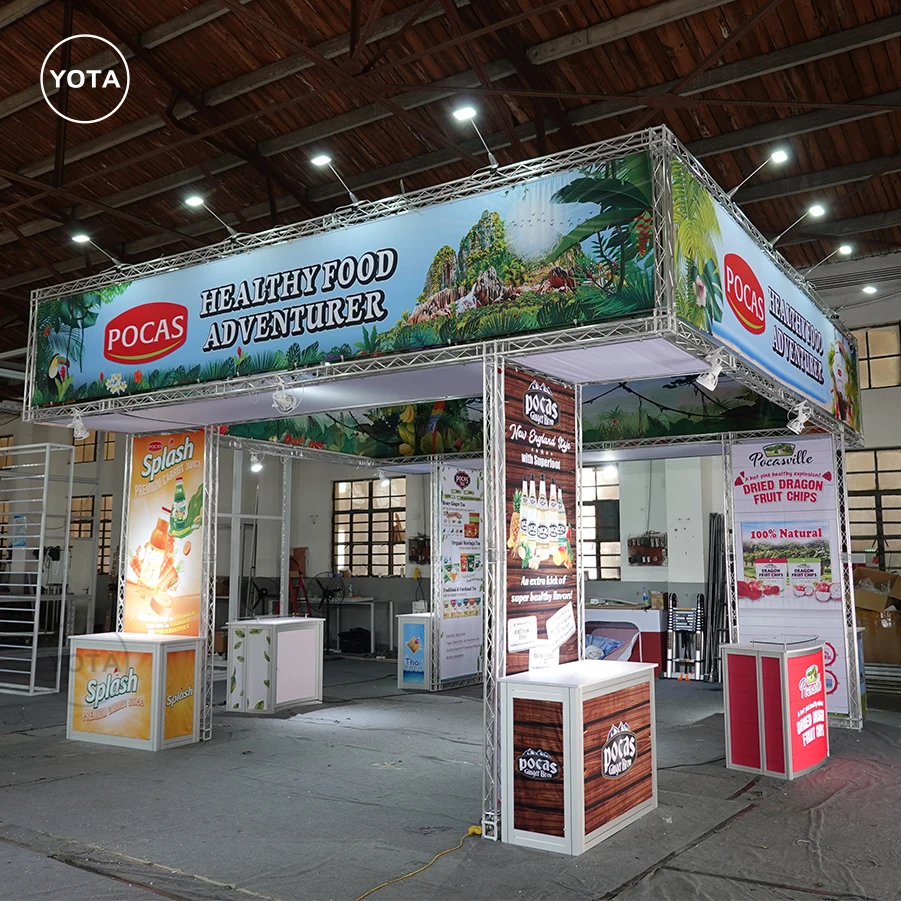 Tawns 20x20 Island Portable Truss Trade Show Exhibits for Natural Products Expo