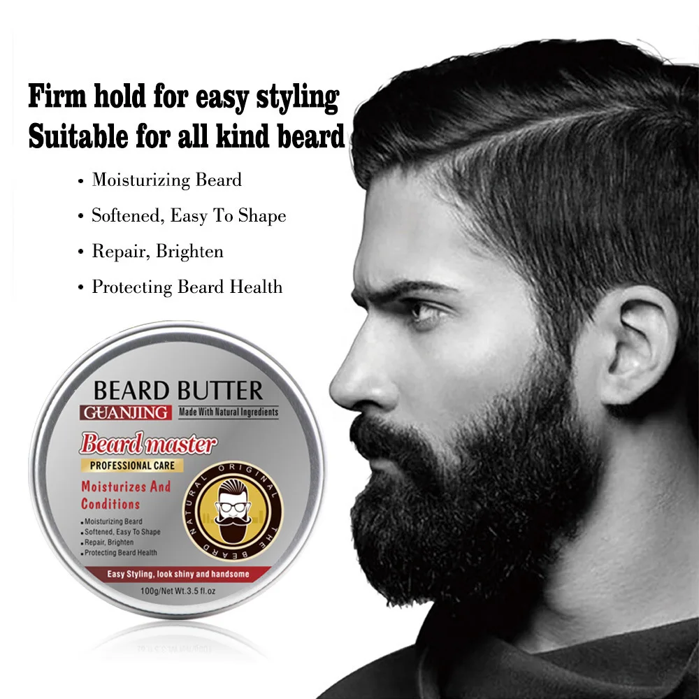 Exquisite Bezoar Cream Modeling Moisturizing 60g Beard Cream Men Softener Growth Beard Cream