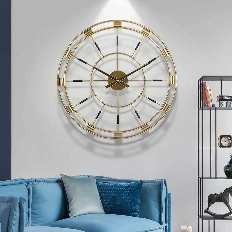 60*60cm Creative porch restaurant hanging clock decoration wall clock living room simple silence clock