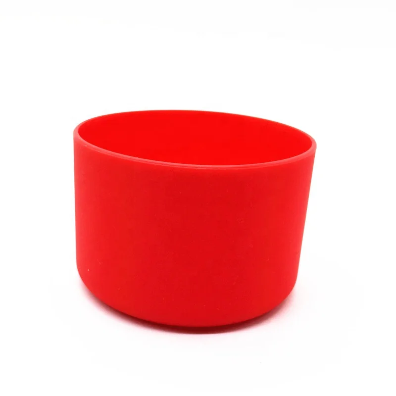 Wholesale 12 colors protective silicone rubber cup sleeve non slip boot cover for 12 oz to 24 oz bottles