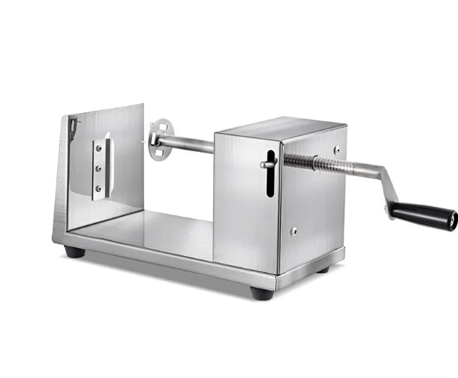 Manual potato tower machine commercial semi-automatic drawing stainless steel cyclone hand potato potato