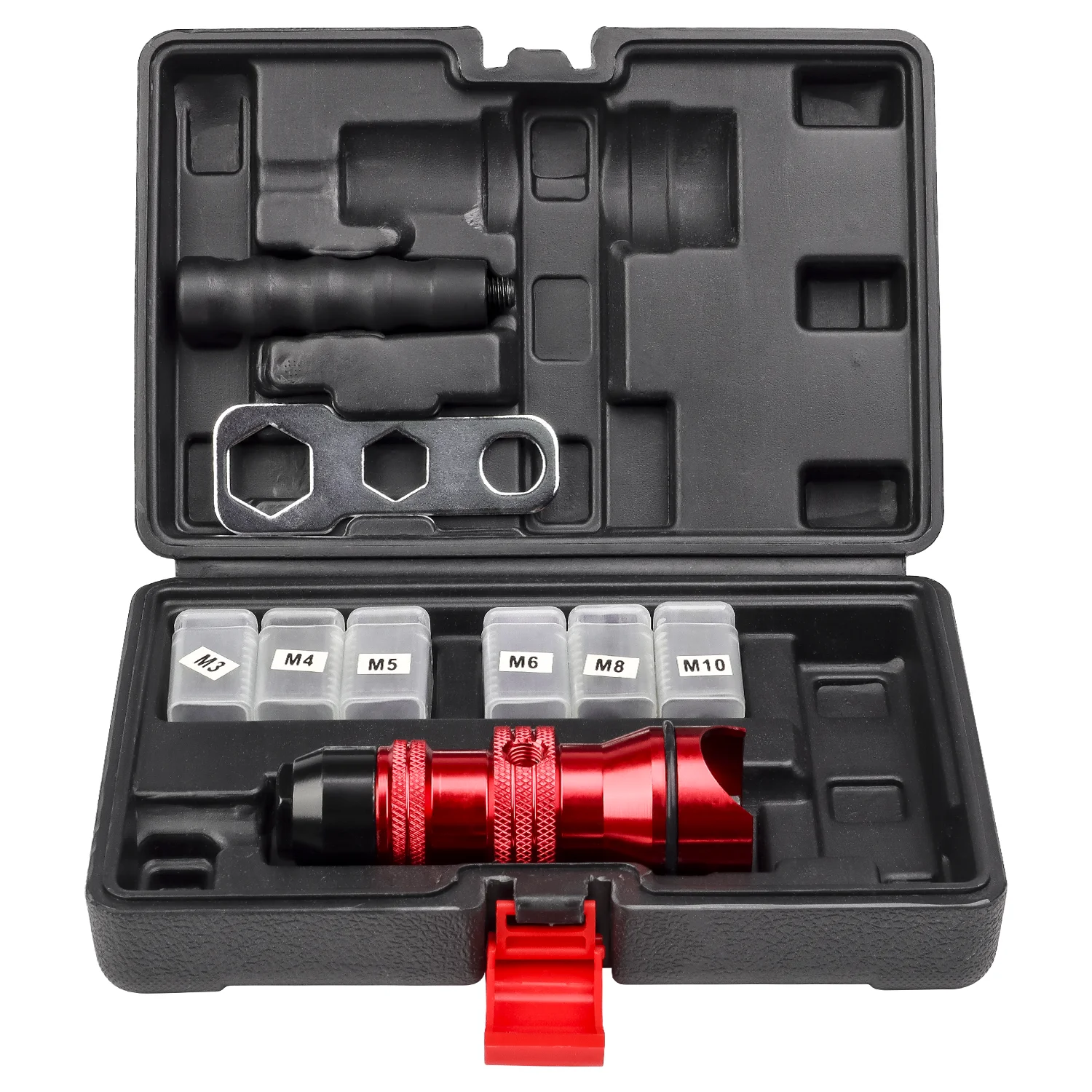 M3 M4 M5 M6 M8 M10 Rivet Nut Gun Riveting Insert Nut Tool Cordless Rivet Drill Electric Adapter