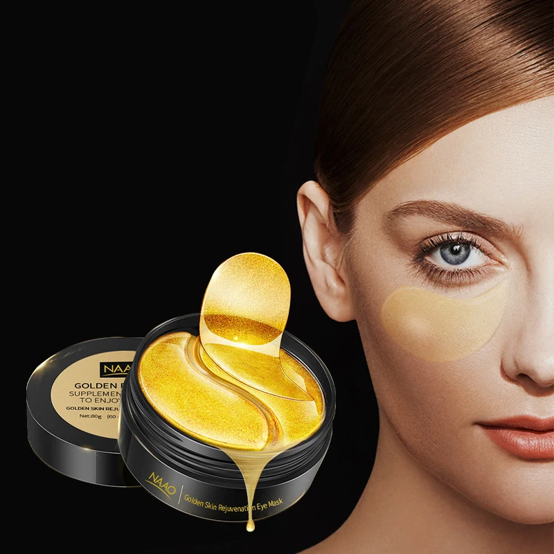 
Oem Anti Wrinkle Private Label Hydrogel Eye Patches Reduce Eye Dark Circles 24K Gold Collagen Eye Mask 
