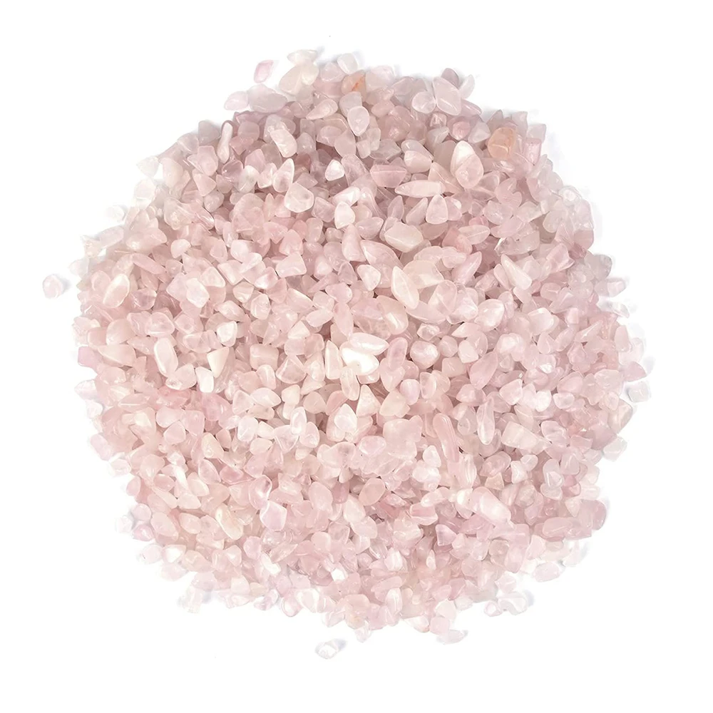Rose Quartz Small Tumbled Chips Crushed Stone Healing Reiki Crystal Jewelry Making Home Decoration 250grams