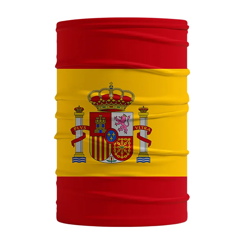 32 Countries National Flags Multifunctional Face Bandana Seamless Tube Neck Gaiter Scarf For World Cup 2022 Qatar