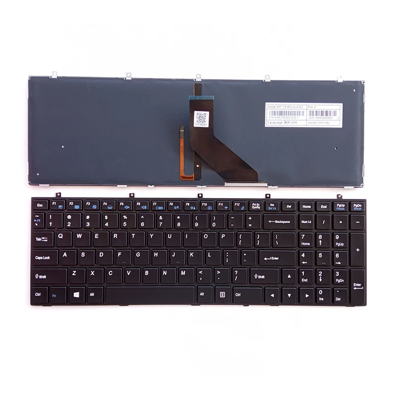 New US for Clevo W370 W370ET W370SK W370ST W370STQ Keyboard